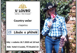 Country večer, Hotel U Loubů, Tři Studně